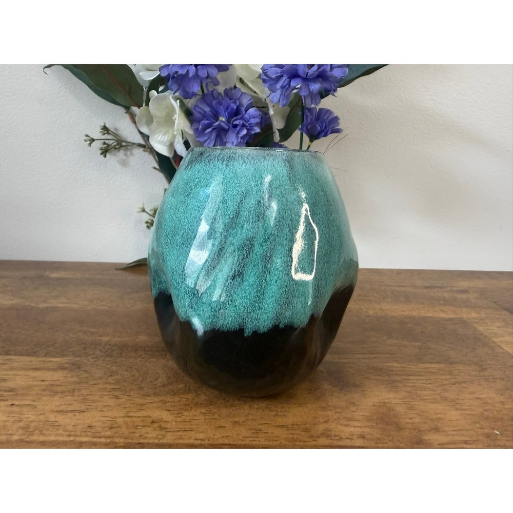 Vintage Evangeline Ware Canada Drip Glaze Vase Mid Century‎ Canadian Pottery